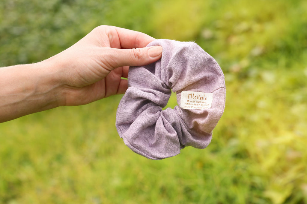 Ellettelle - Milly Linen scrunchie Lavender 